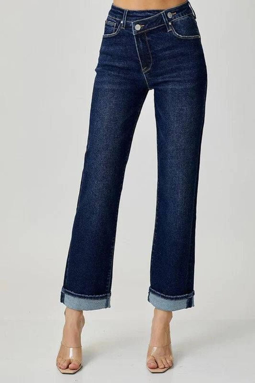 Risen Nash Cross Over Straight Leg Jeans Nondistressed 2xl
